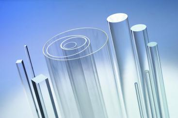 Acrylglas XT Vierkantstäbe farblos,  2000 mm Länge 