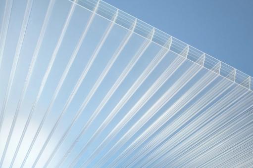 Plexiglas® Stegfünffachplatte S5P 32-32 farblos resist no drop, 1230 mm breit 